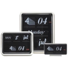 Pop Art Font Clock Set 3 Sizes - Calendar + Flip Typeface by Established & Sons