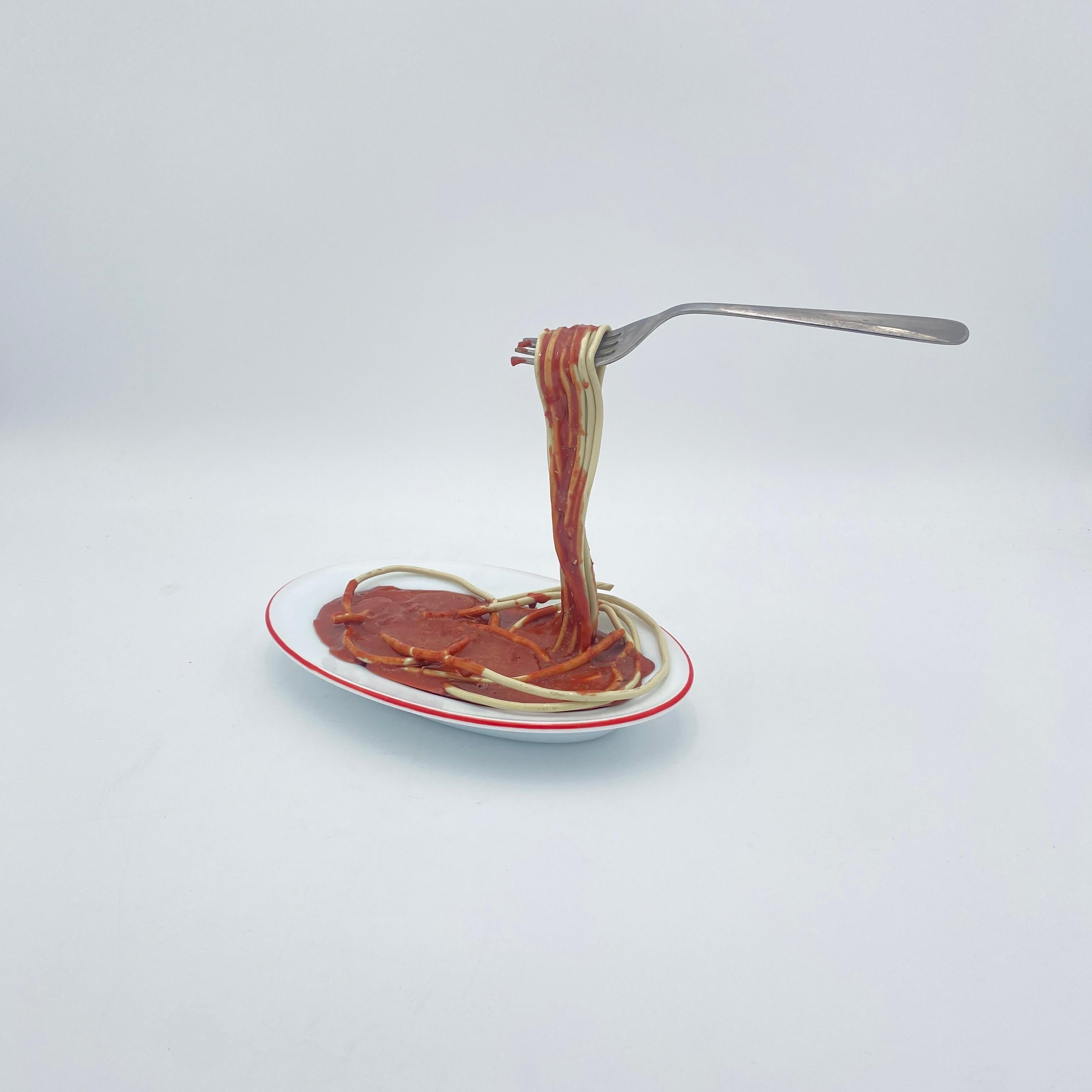 Escultura Pop Art Frozen Moments Spaghetti de Geoffrey Rose, Australia Años 70 Cerámico en venta