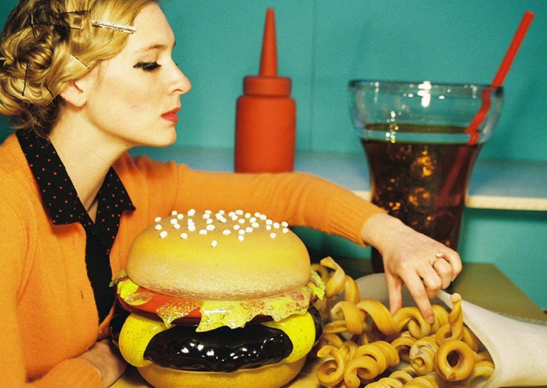 Pop Art Glass Sculpture by John Miller, Curlies, Blown Glass