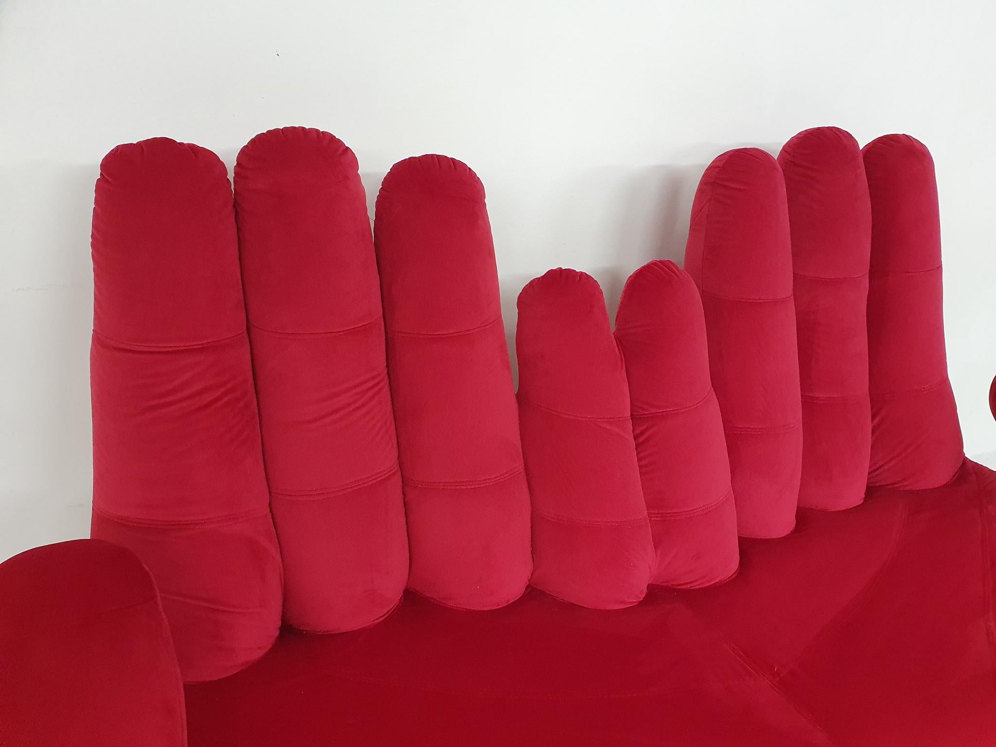 Canapé Pop-Art « en forme de main », années 1980 3