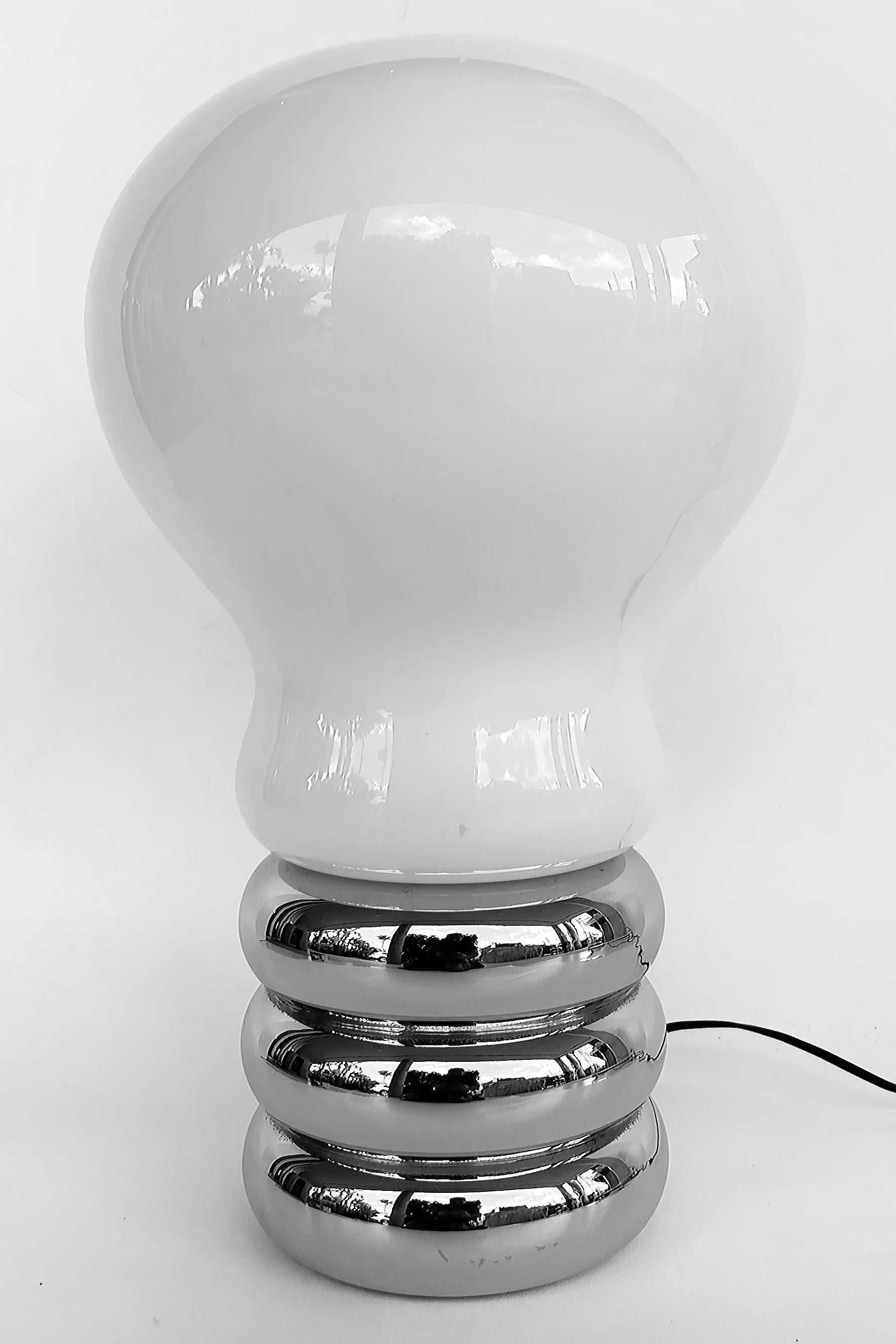 Mid-20th Century Pop Art Ingo Maurer Giant Bulb Table Lamp by Design M, Germany 1966