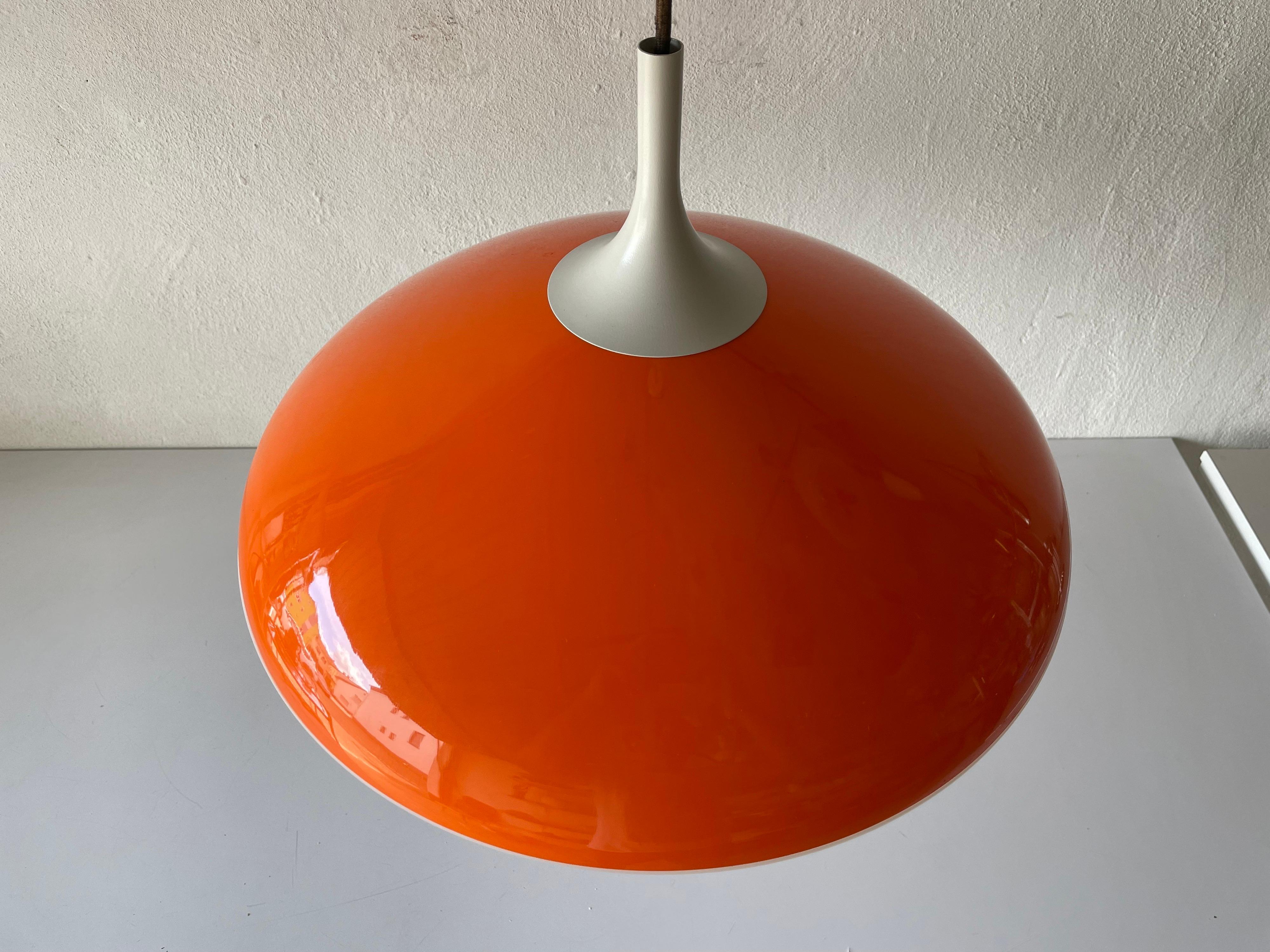 Grand plafonnier orange Pop Art de Temde, années 1960, Suisse Bon état - En vente à Hagenbach, DE