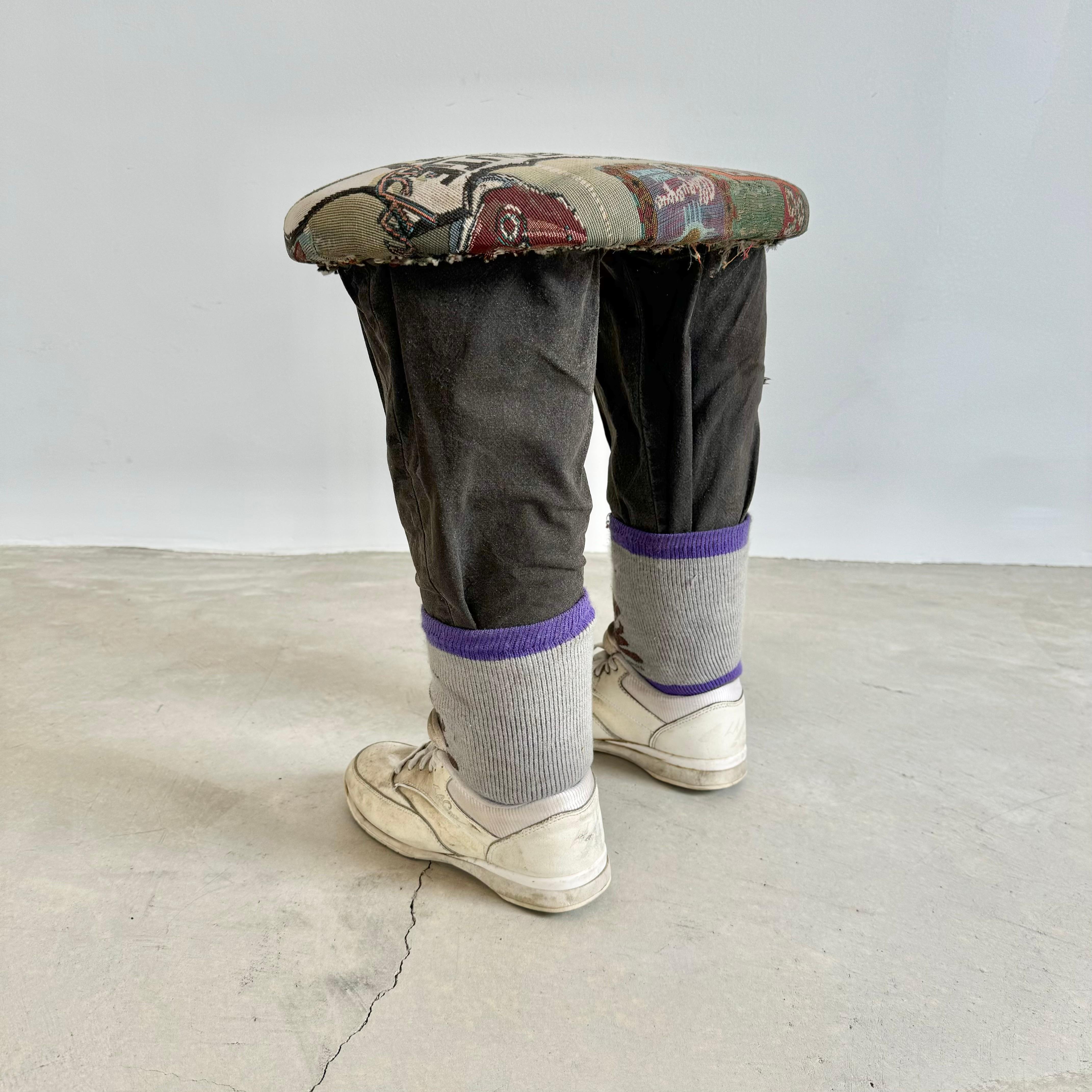 Pop-Art Legs with Sneakers Stool, 1990s USA 7