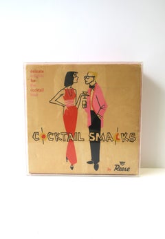 Pop Art Midcentury Modern Cocktail Artwork Wall Art, circa 1960s