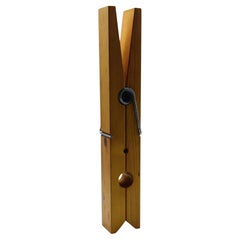 Pop Art Oversized Wooden Cloth Moll, Italy 1970s