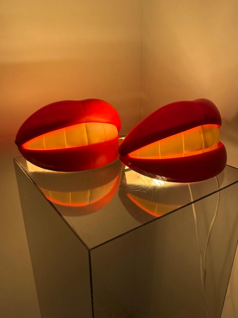 Pop Art bouche - lampes à lèvres 'Flabb' Design/One scandinave -Suède en vente 4