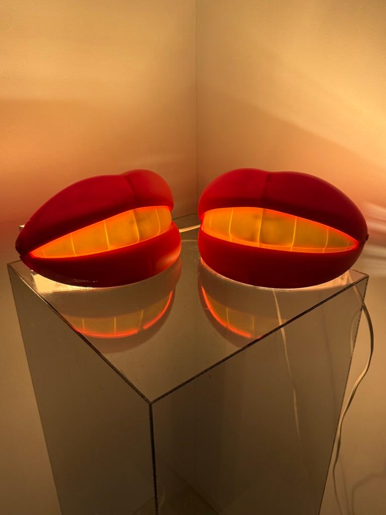 Pop Art bouche - lampes à lèvres 'Flabb' Design/One scandinave -Suède en vente 5