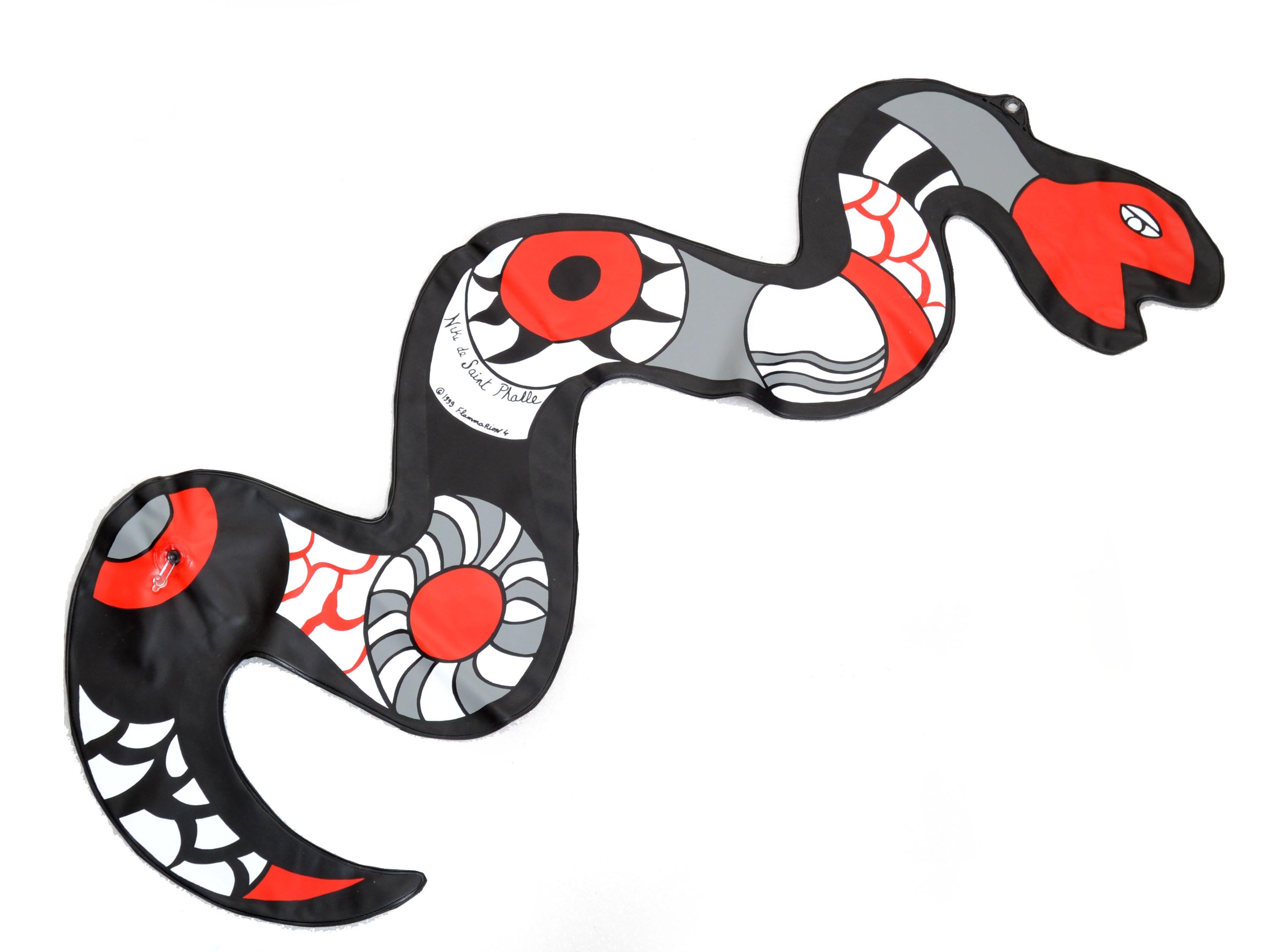 Pop Art Niki de Saint Phalle Inflatable Plastic Snake Collectibles, France 1999 For Sale 8