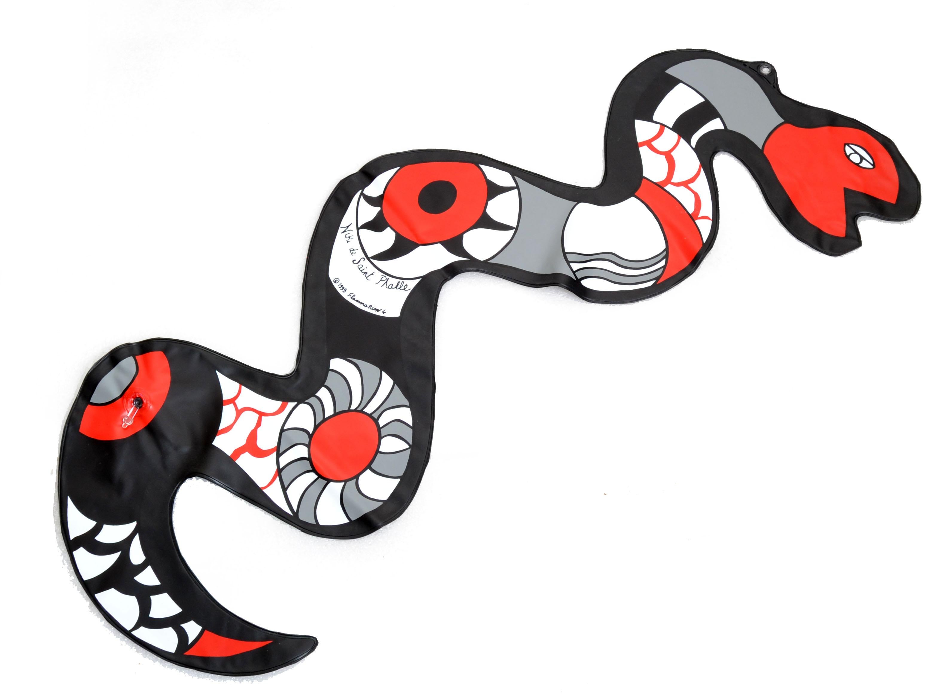 Pop Art Niki de Saint Phalle Inflatable Plastic Snake Collectibles, France 1999 For Sale 1