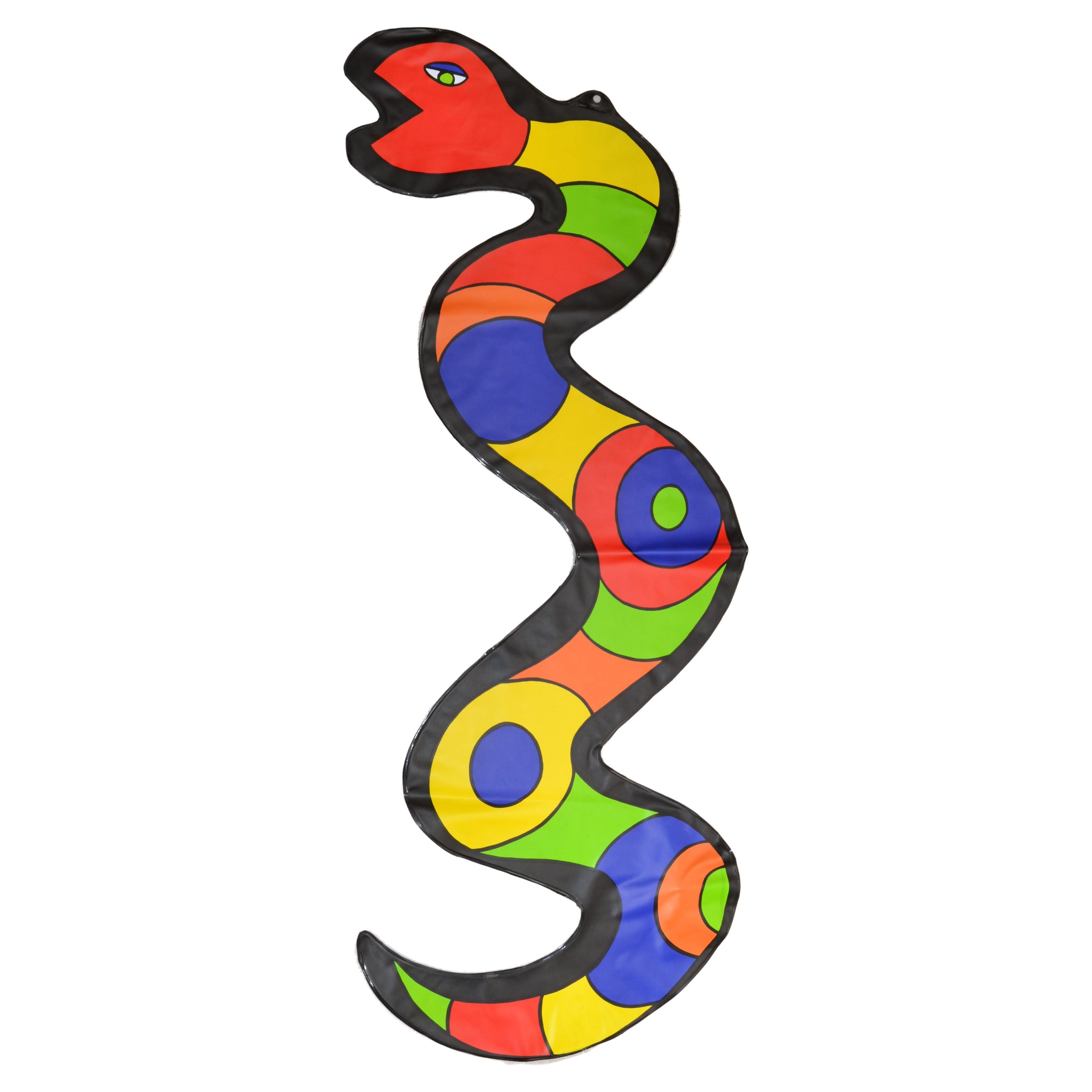 Pop Art Niki de Saint Phalle Inflatable Plastic Snake Collectibles, France  1999 For Sale at 1stDibs