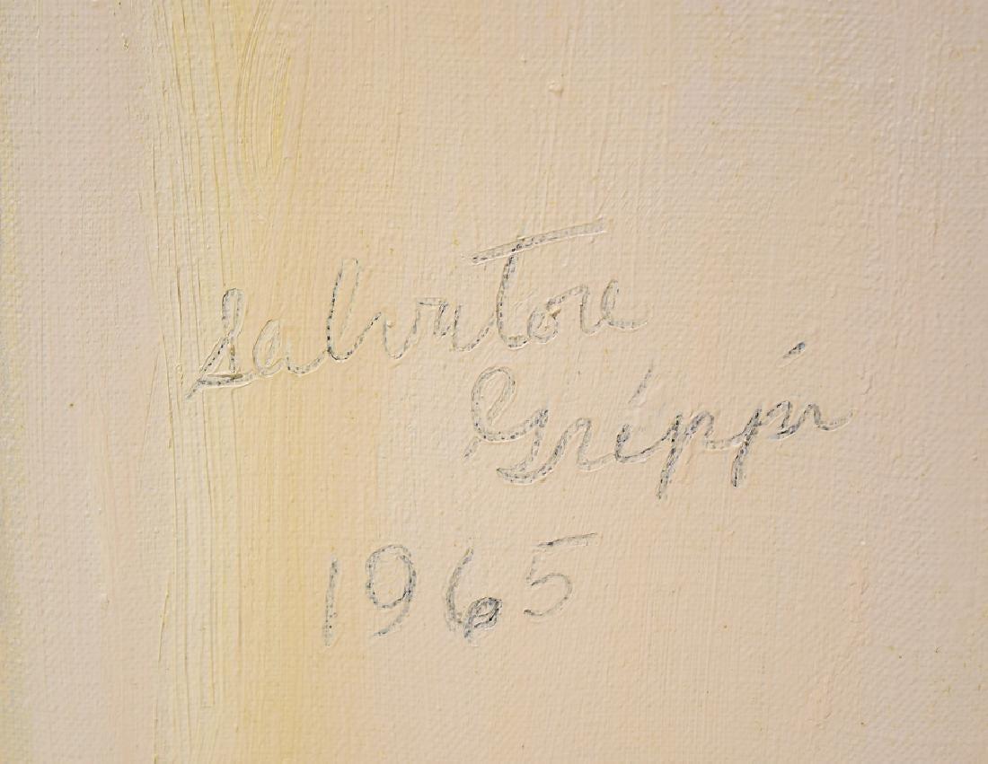 Pop Art Huile sur toile - Nature morte sans titre de Salvatore Grippi, 1970
Peinture à l'huile de Salvatore Grippi, Signée
École de New York
Salvatore Grippi (1921-2017), l'un des premiers membres de l'