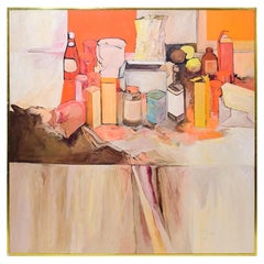 Pop Art Oil on Canvas Untitled Still-Life Painting by Salvatore Grippi, 1970