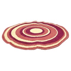 Pop Art or Space age Small Round Rug, 70s