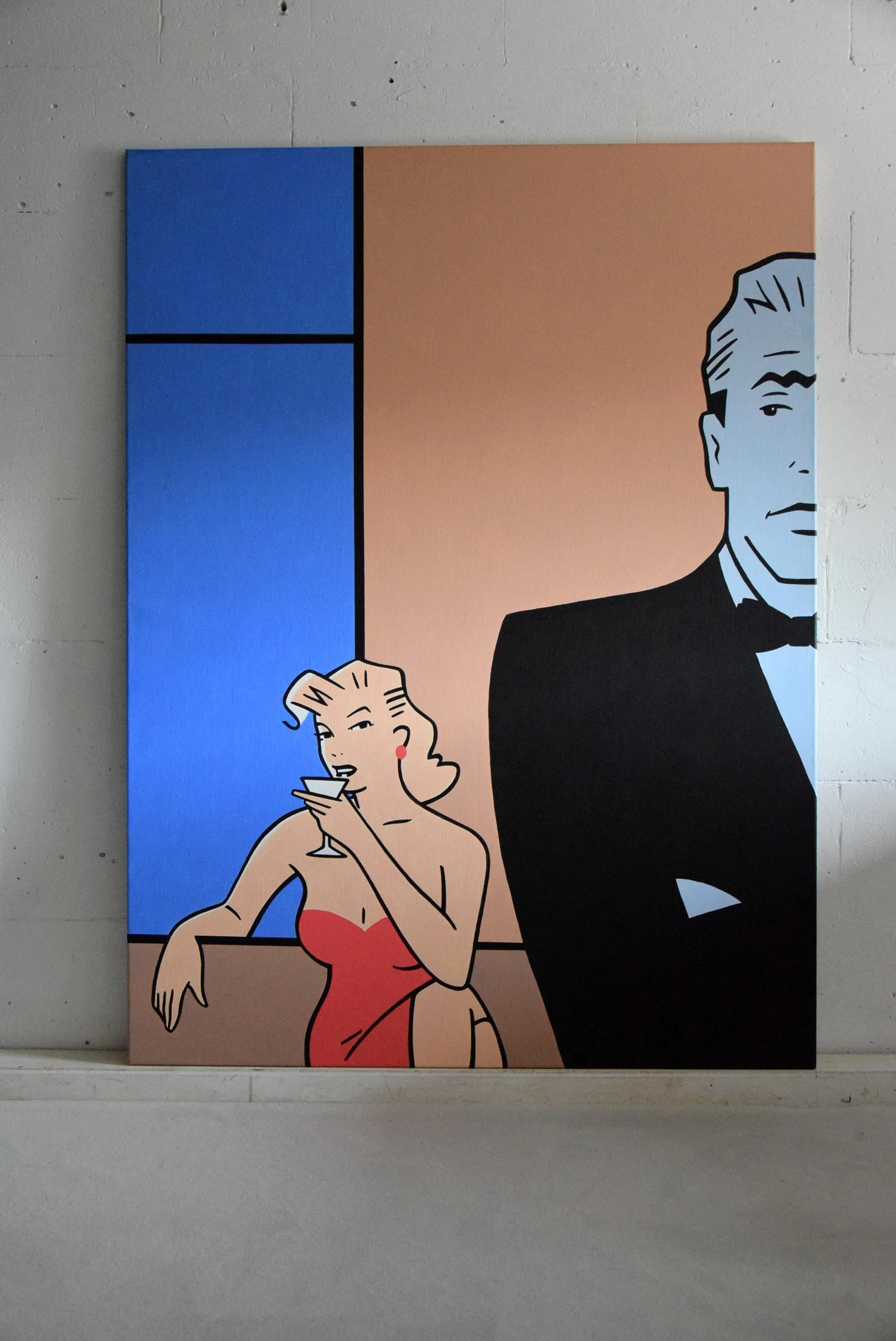 Modern Pop Art painting by Luc Verschuuren, 2001 For Sale