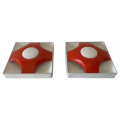 Pop Art Pair of Sconces by Sölken Leuchten, 1970s, Germany