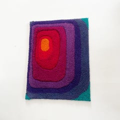 Pop Art Panton Style Macramee Wall Hanging Rug Atelier Für Teppichkunst, 1970s