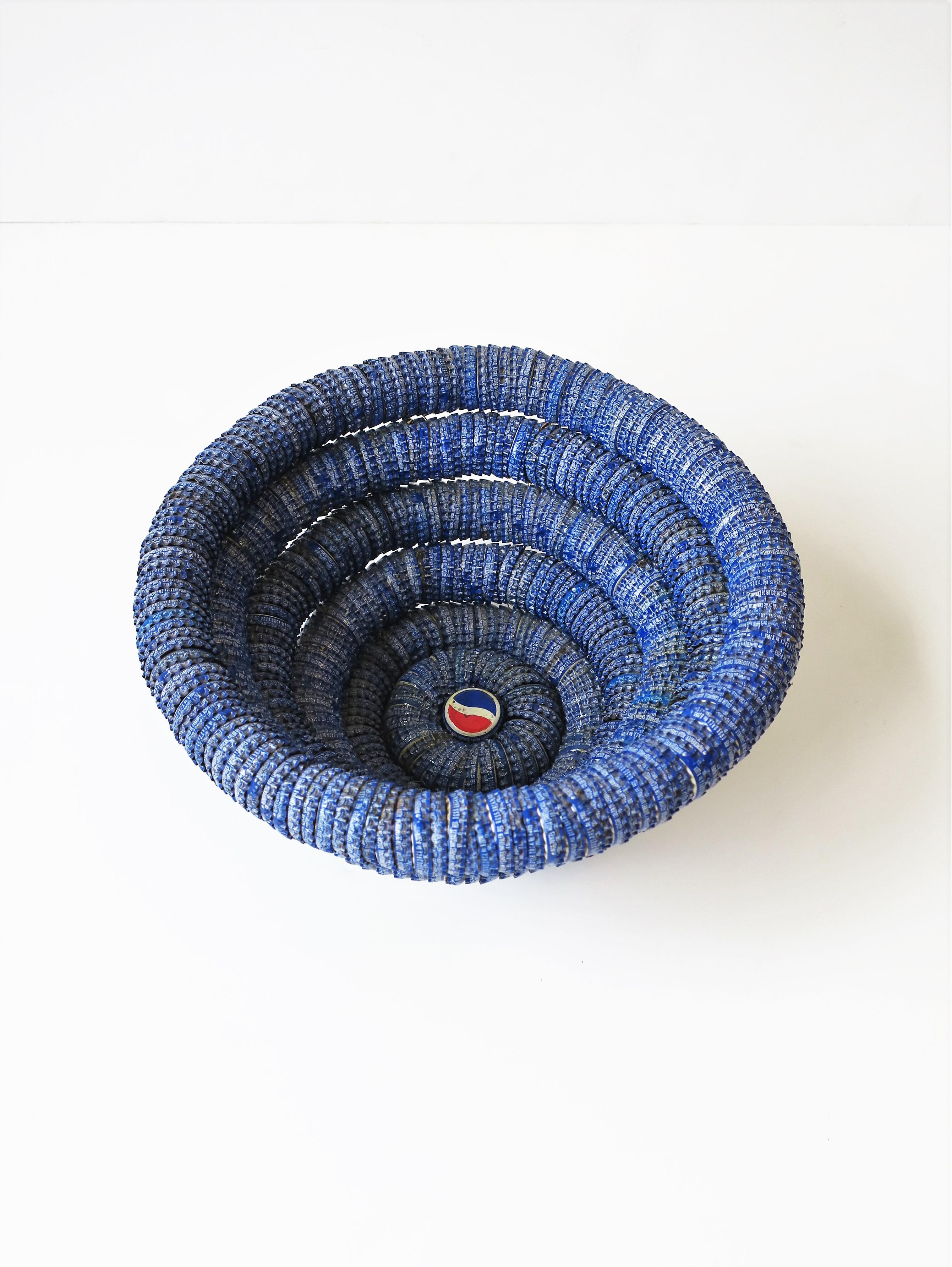 Pop Art Pepsi-Cola Bottle Cap Bowl, circa 1990s In Good Condition In New York, NY