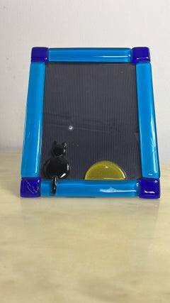 Pop Art Photo Holder In Murano Glass By Barovier 1970s