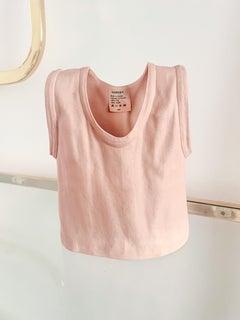 Pop Art Pink Ceramic Tank T-Shirt Vase Sculpture by Michel Harvey Vintage