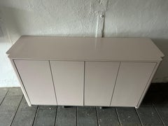 Pop art post modern 4 door muave pink credenza sideboard