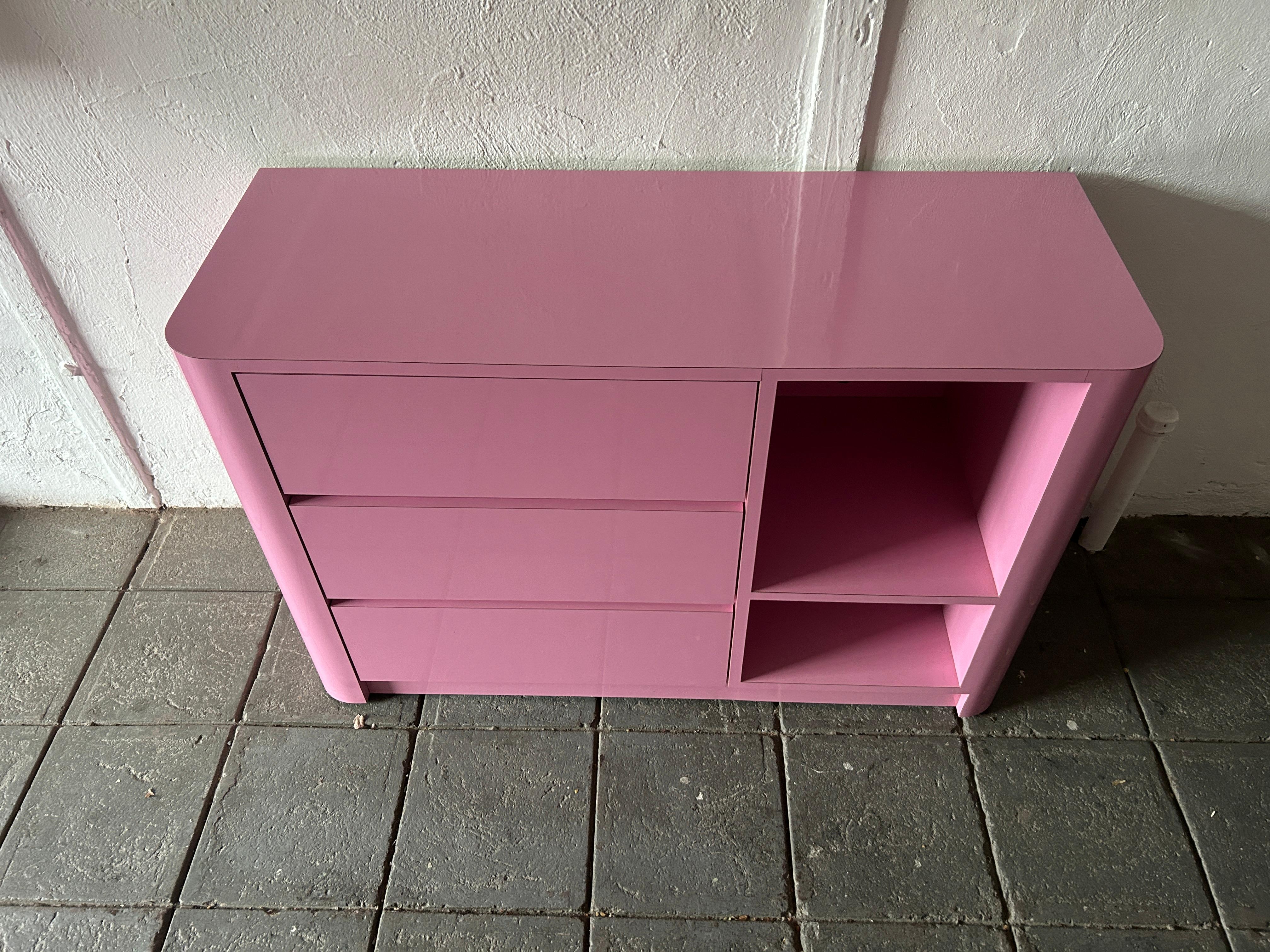 pink 3 drawer dresser
