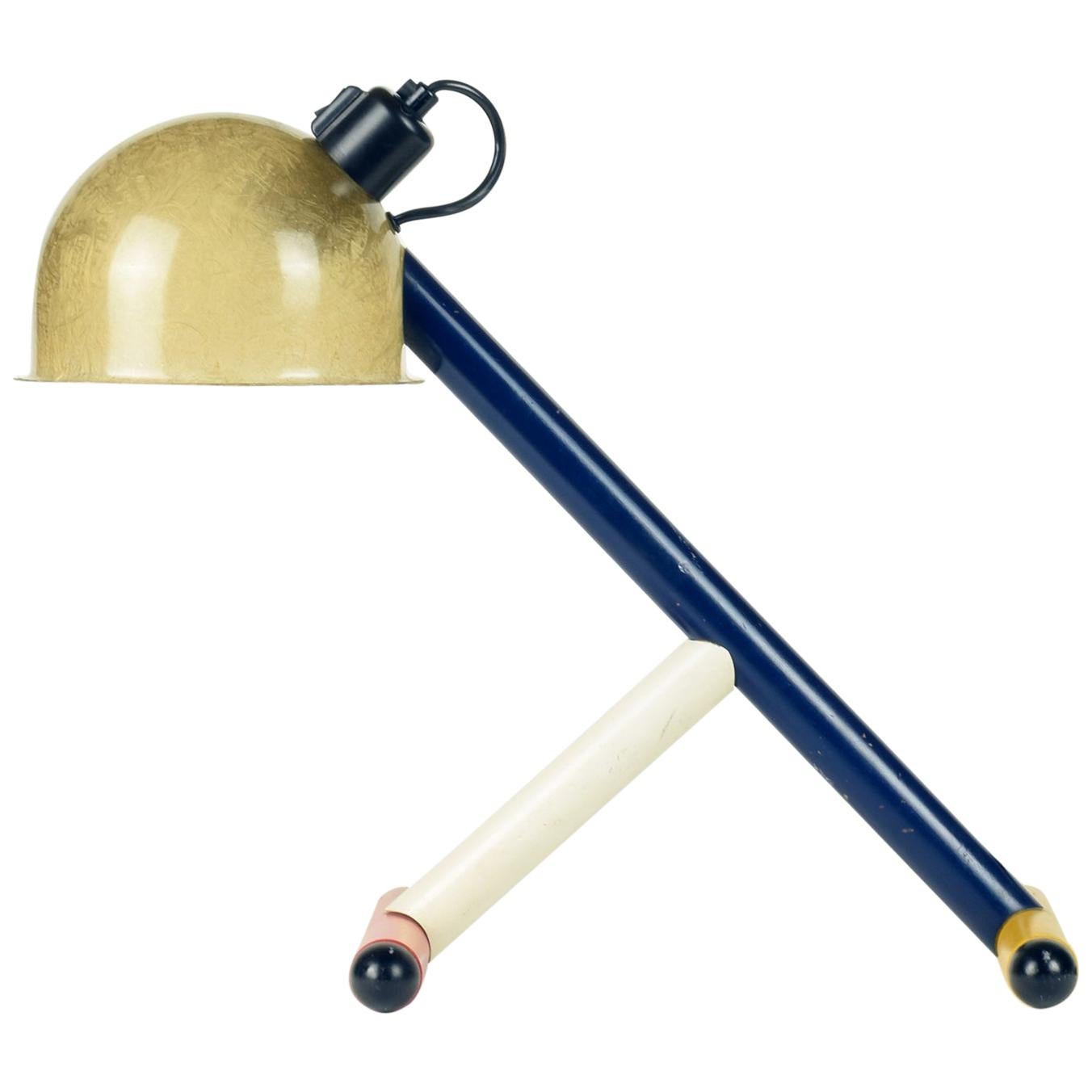 Pop Art Postmodern Table Lamp, in the Style of Ettore Sottsass and Memphis
