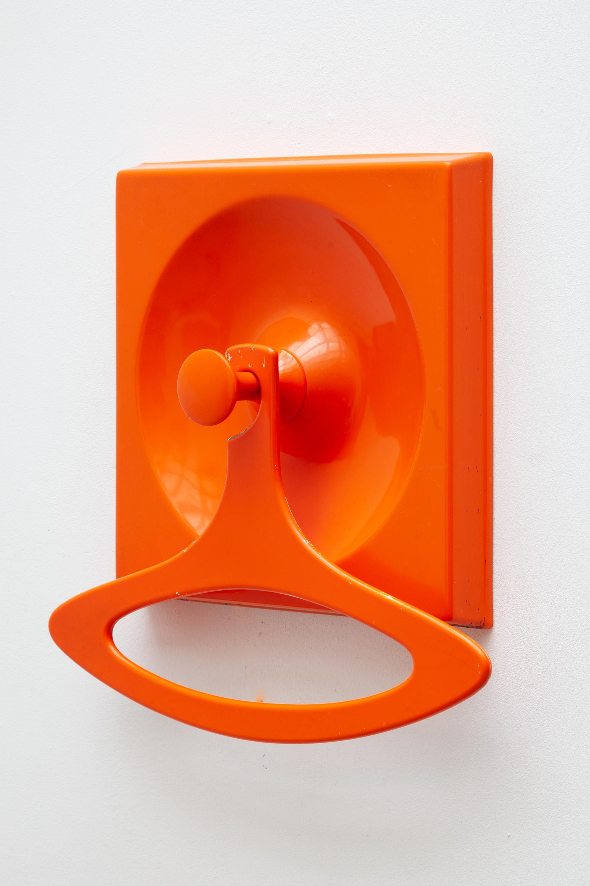 Metal Pop Art Schönbuch Wall Hook and Lamp Set Orange 
