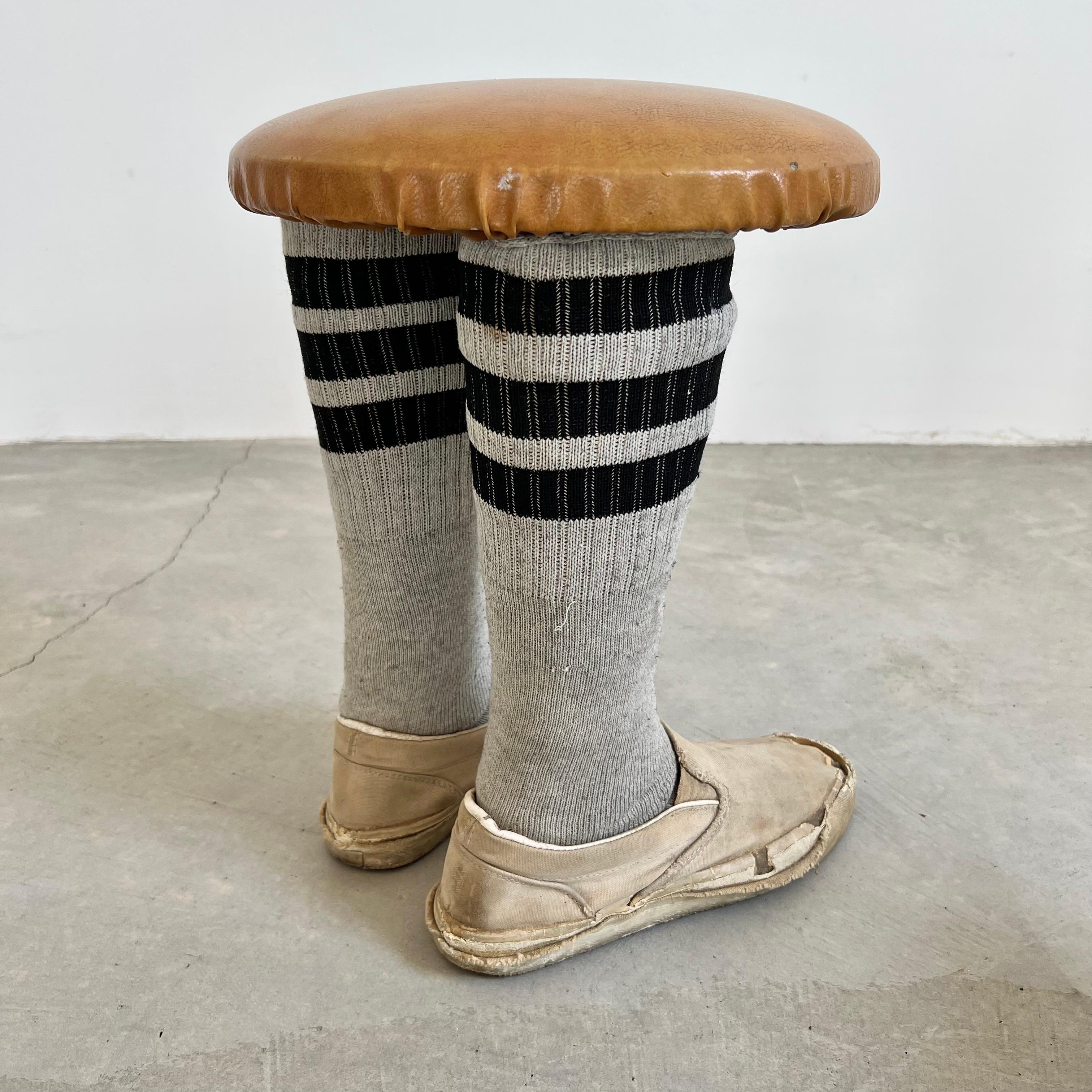 Pop-Art Shoes and Socks Footstool, 1980s USA In Good Condition In Los Angeles, CA