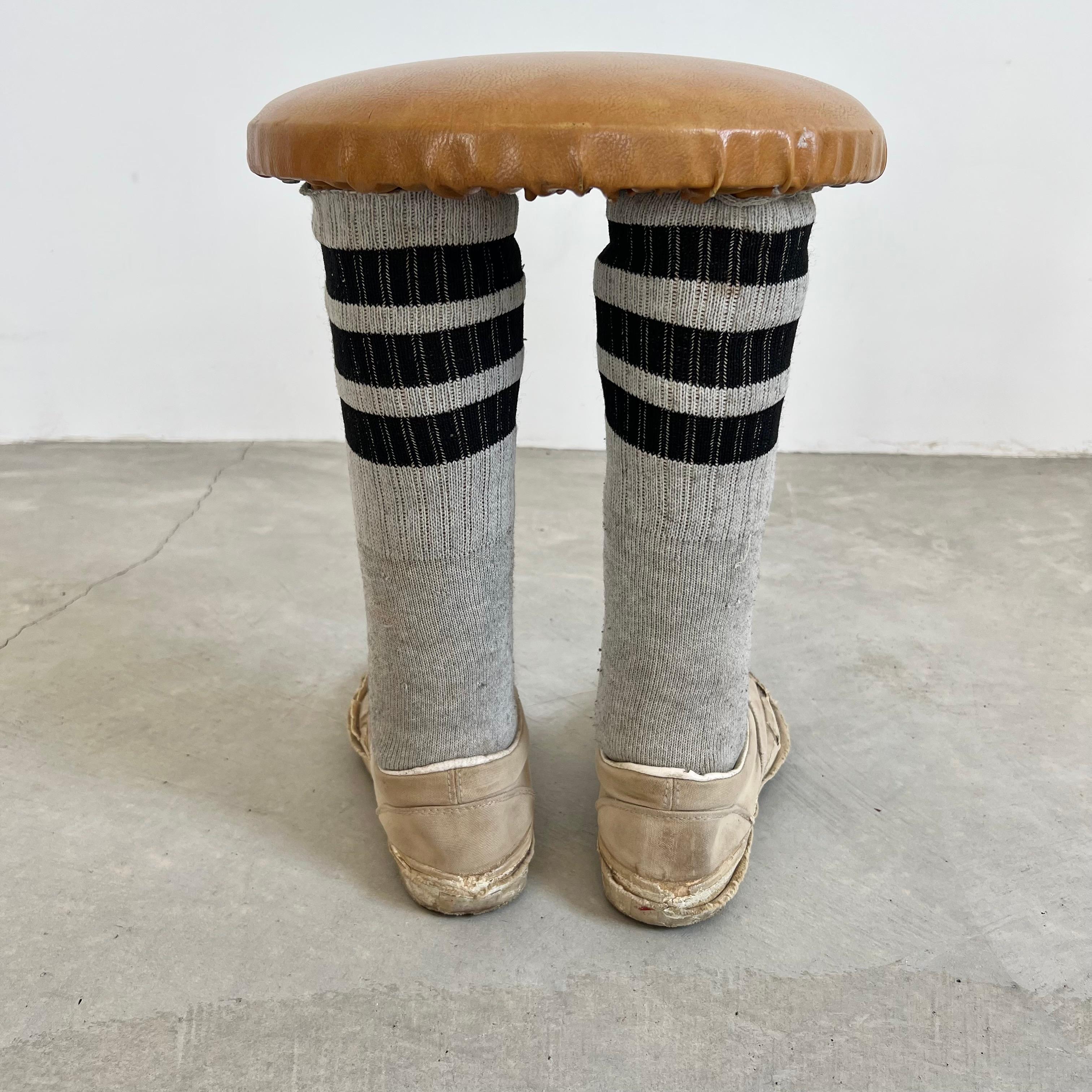 Mid-20th Century Pop-Art Shoes and Socks Footstool, 1980s USA