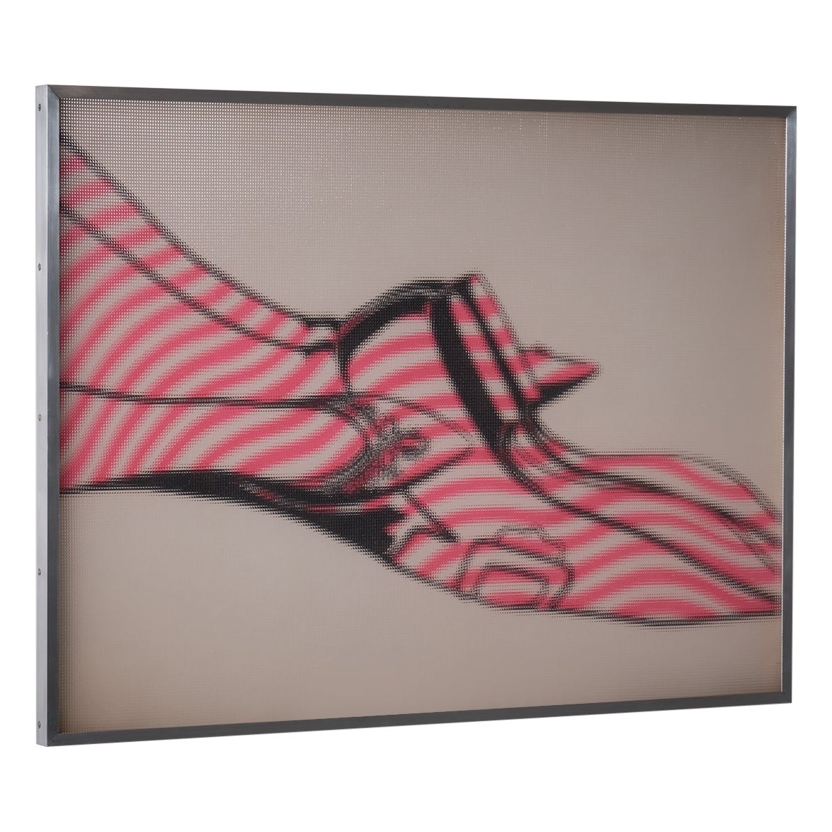 Pop-Art-Seidenschirm von Woody Van Amen, 1968