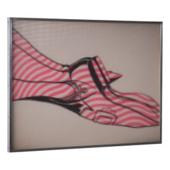 Pop-Art-Seidenschirm von Woody Van Amen, 1968