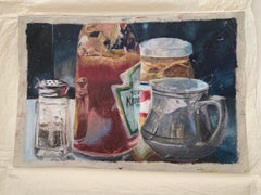 Pop Art Still Life Mixed Media on Paper - Diner Expressionist