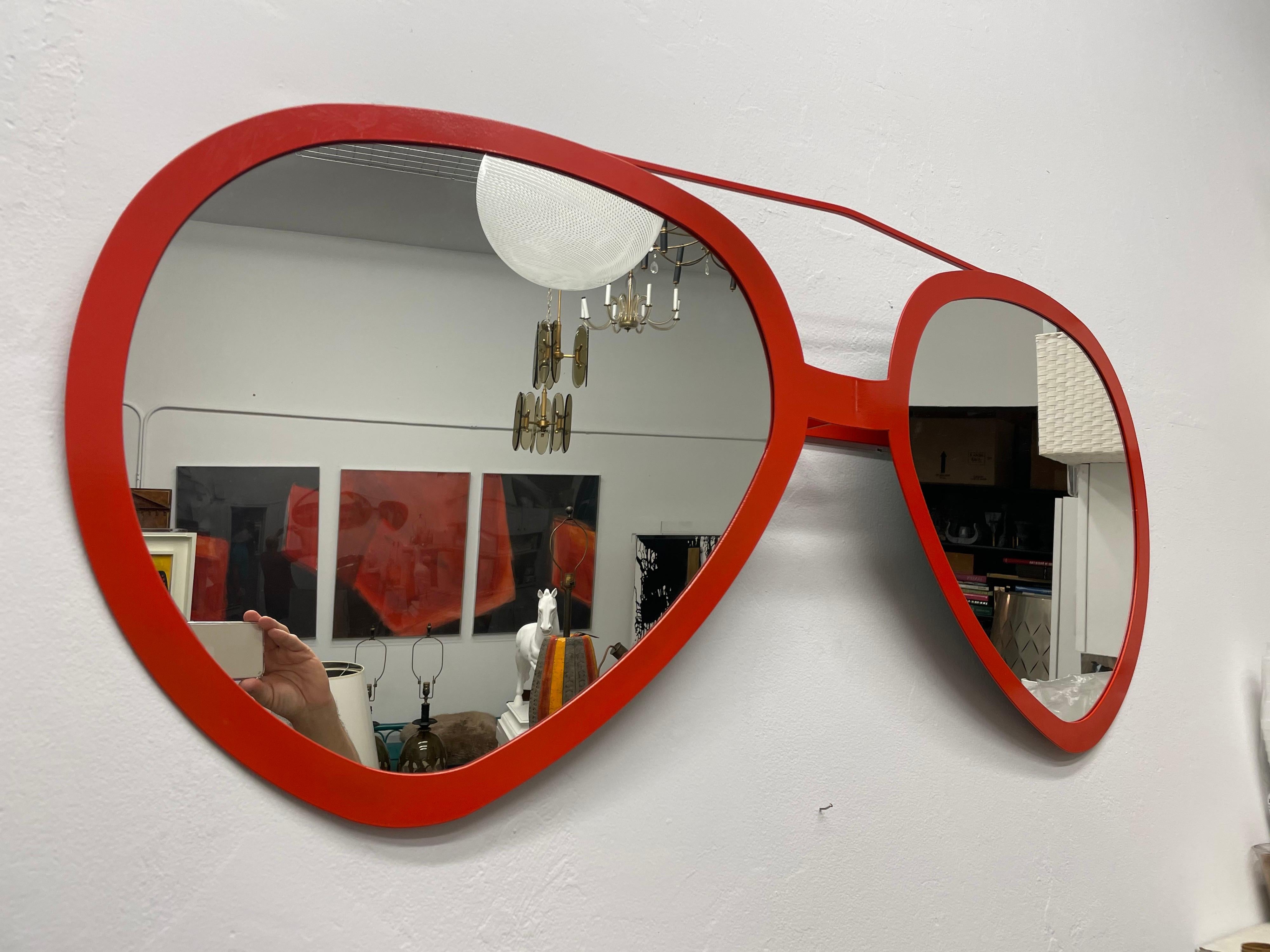 American Pop Art Style Aviator Sunglasses Wall Mirror
