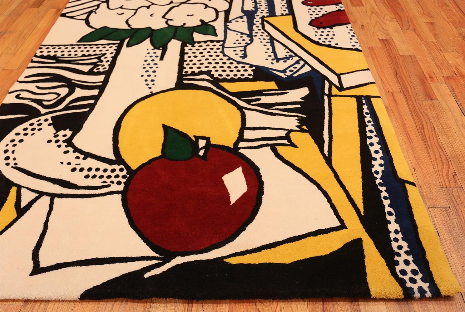 Tapestry Rug After Vintage Roy Lichtenstein, Country of Origin: India, Circa Date: Mid-20th Century