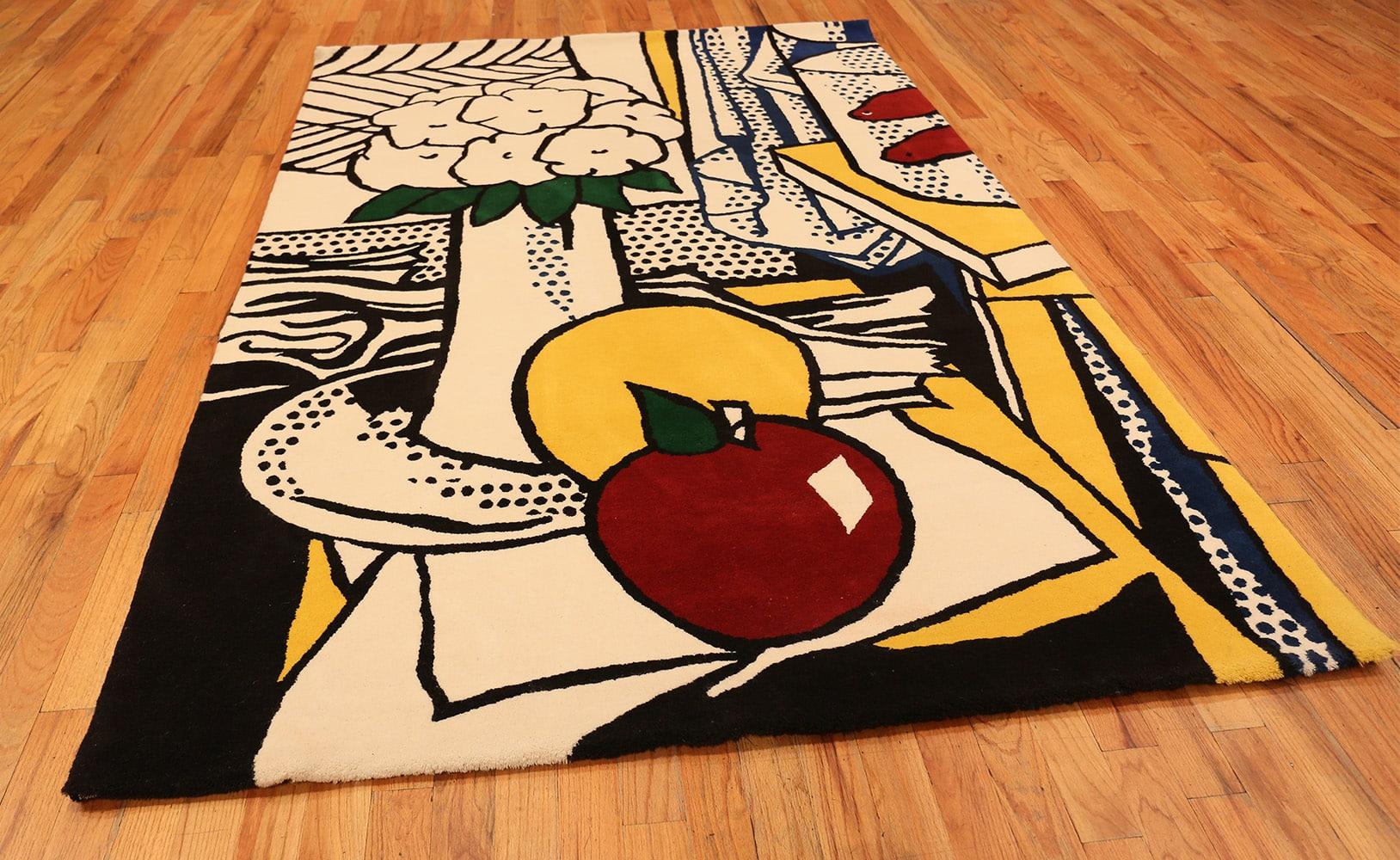 Indian Pop Art Tapestry Rug After Roy Lichtenstein 6'2