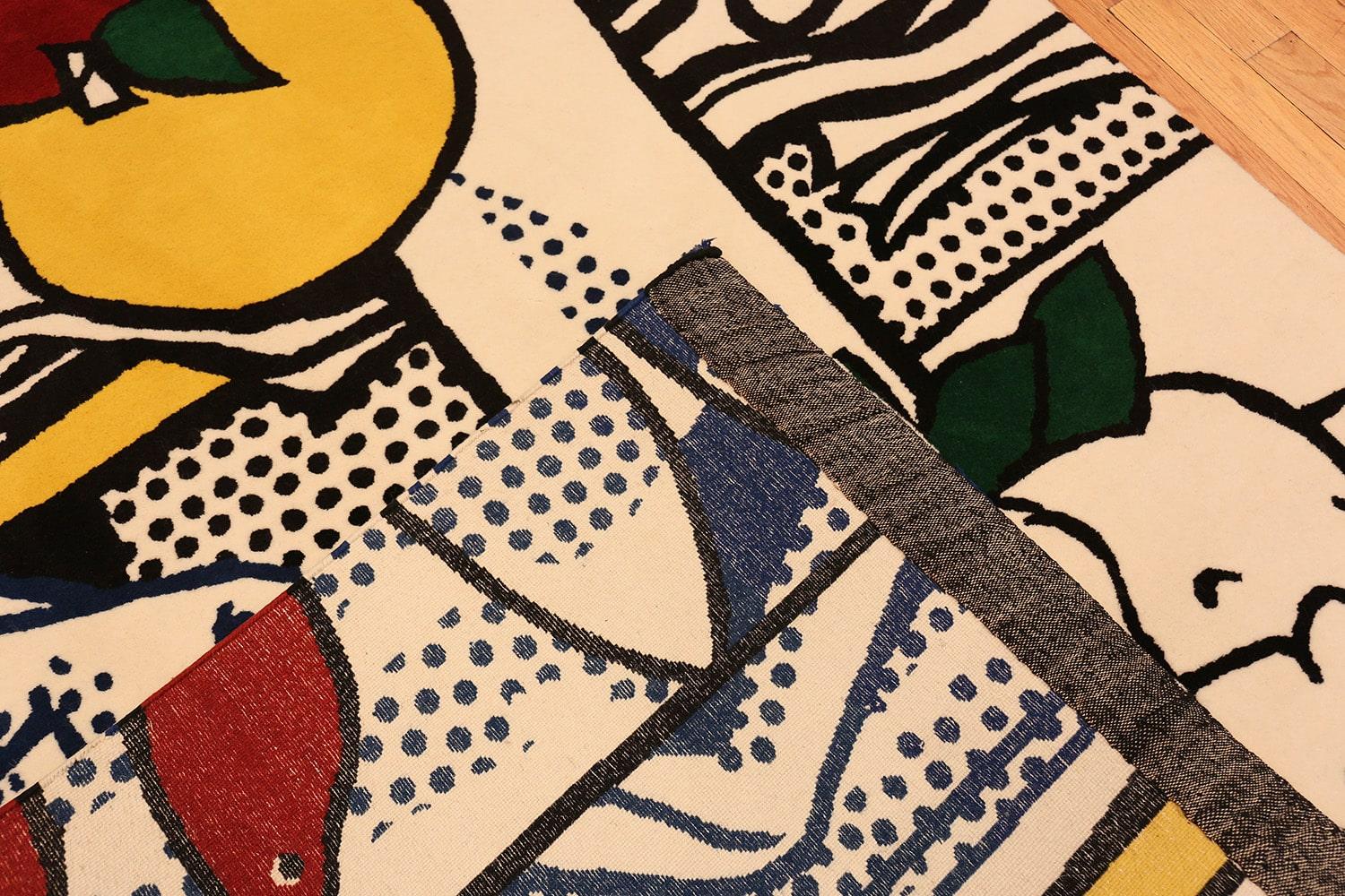 Wool Pop Art Tapestry Rug After Roy Lichtenstein 6'2