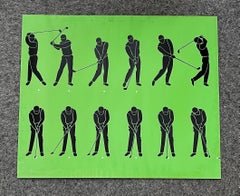 Pop Art Vintage Golf Lithograph Poster