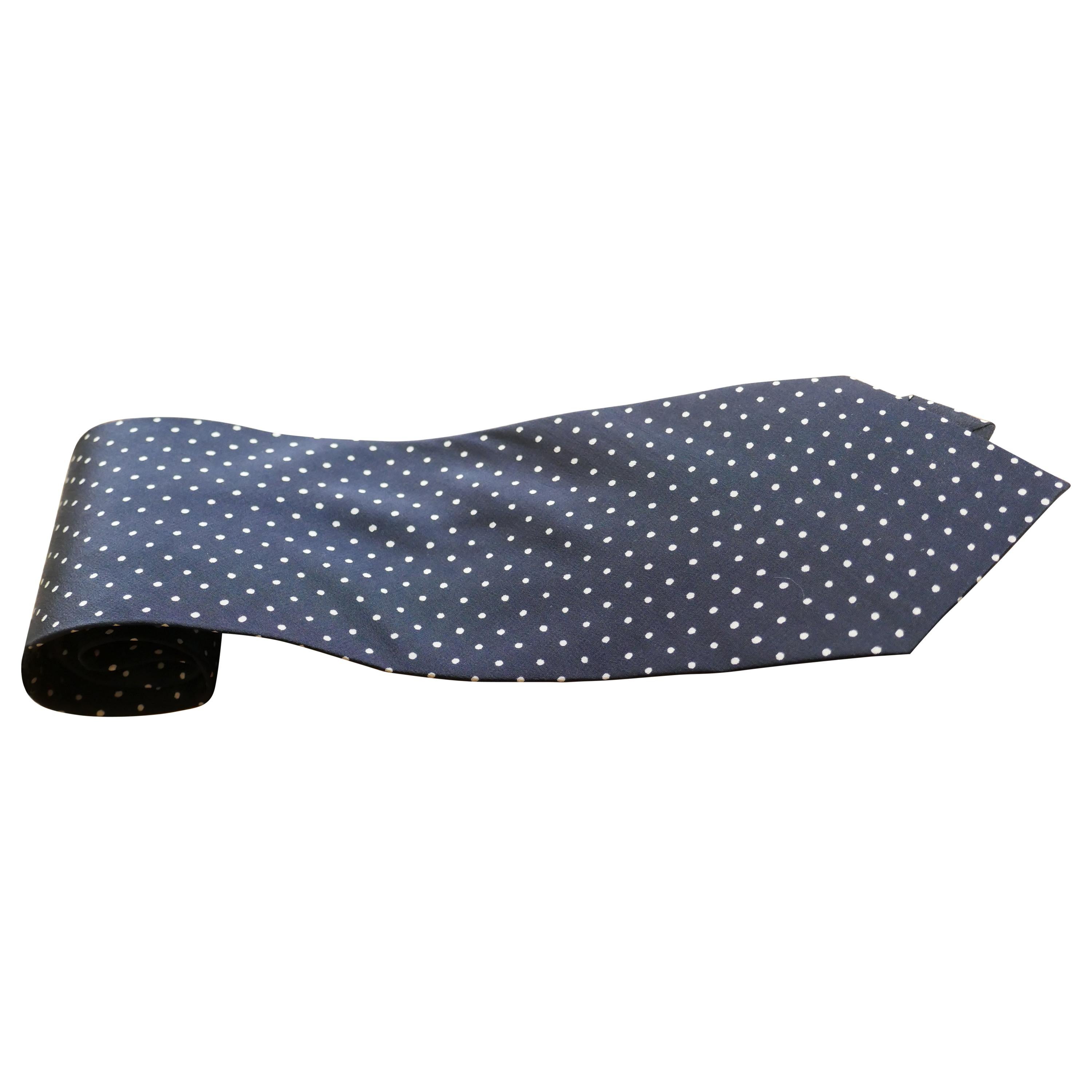 Pop Art Vintage Retro Silk Polka Dot Tie, Classic from 1960s For Sale