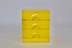 Pop Art Style Vintage Yellow Chest of Drawers, circa 1970, Germany
