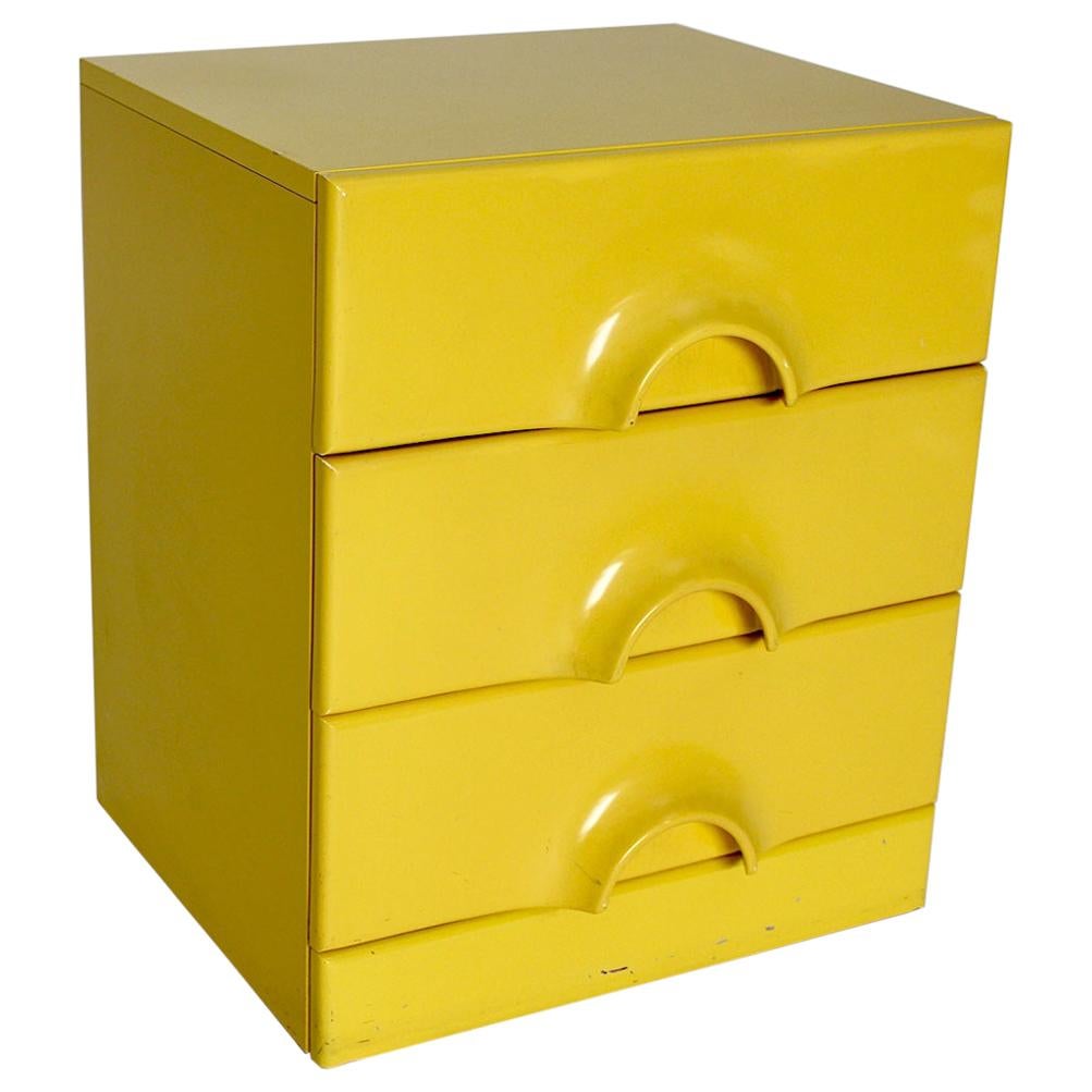 Pop Art Style Vintage Yellow Chest of Drawers, circa 1970, Germany