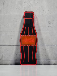 Pop Art Wall or Floor Coca Cola Neon Sign, Germany 1980s