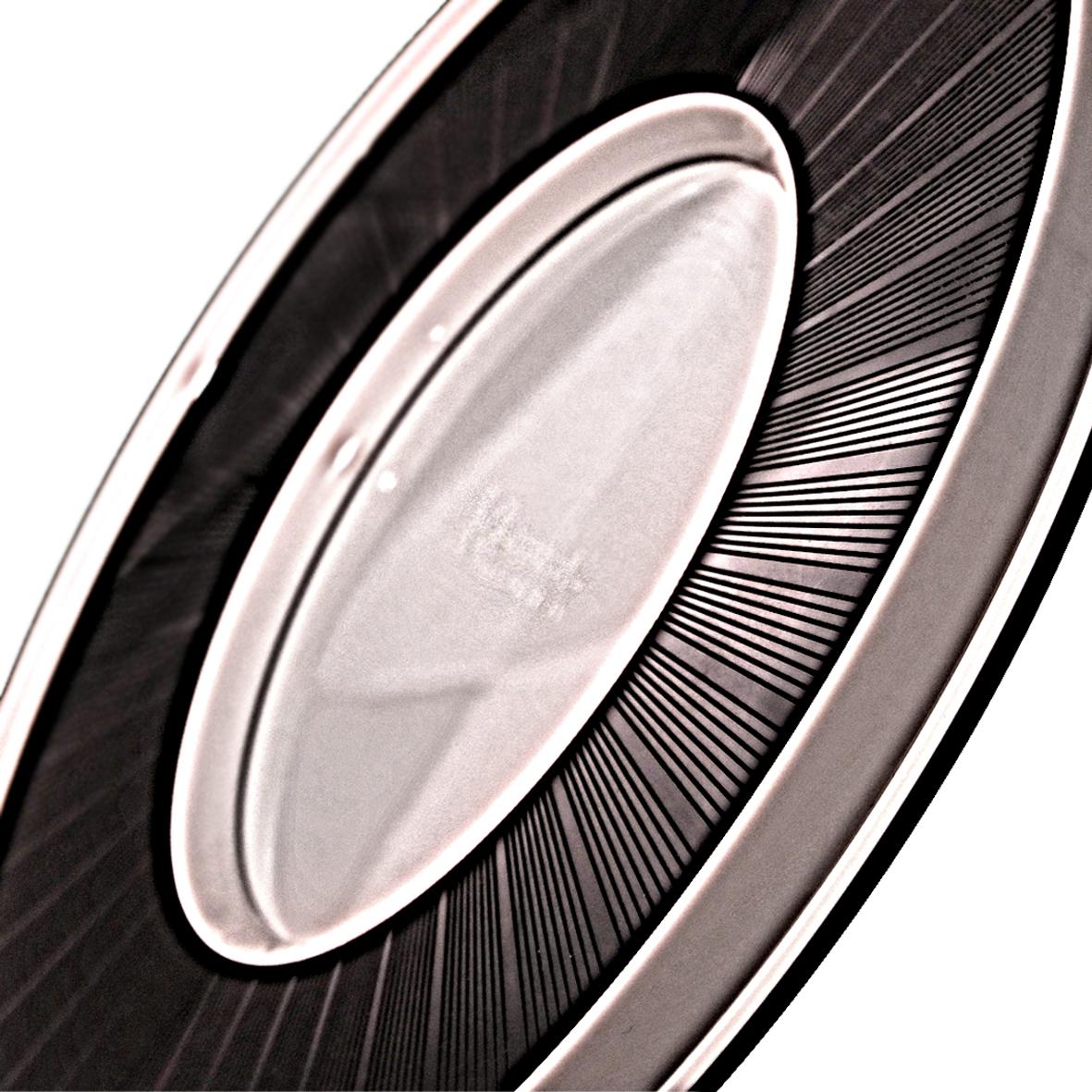 Postmoderne ROUND - Cadre photo en plexiglas italien  Noir  Blanc , Forme ronde noire en vente