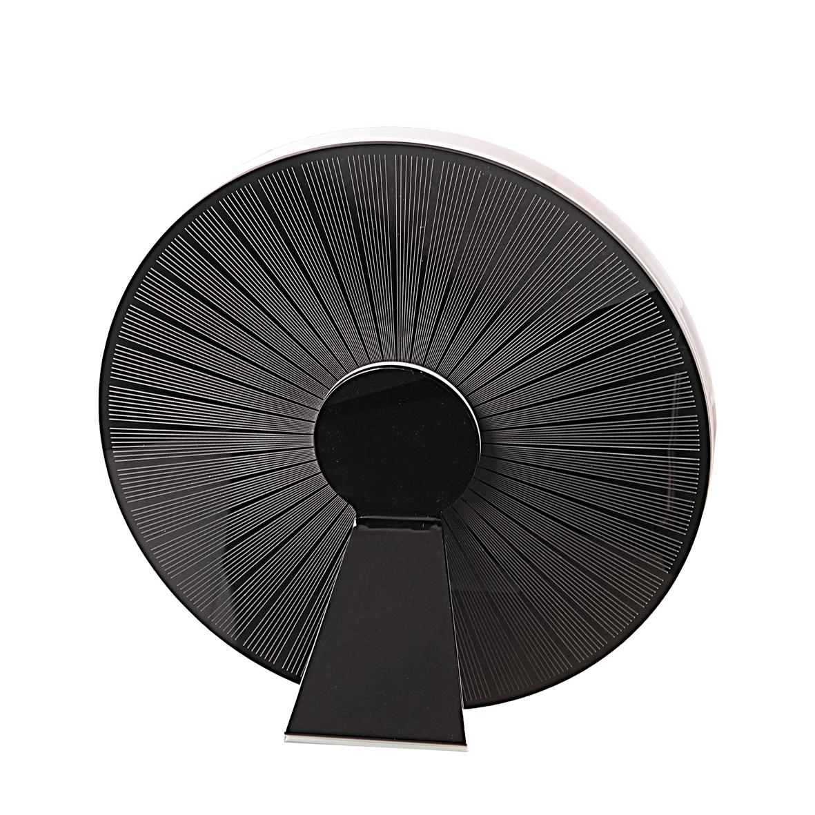 Sculpté à la main ROUND - Cadre photo en plexiglas italien  Noir  Blanc , Forme ronde noire en vente