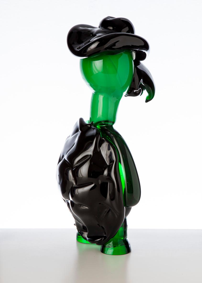 Contemporary Pop Comic Artistic Murano Glass Sculpture For Sale