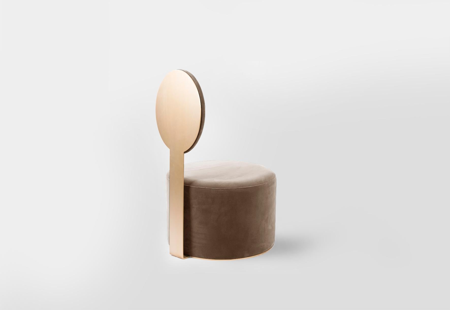 The Pop chair is a lounge chair imagined in its most simple form. Isolating the seat and the back and connecting them with a single metal piece. The clean profile is striking in its simplicity as well as allowing it to slip seamlessly into elegant