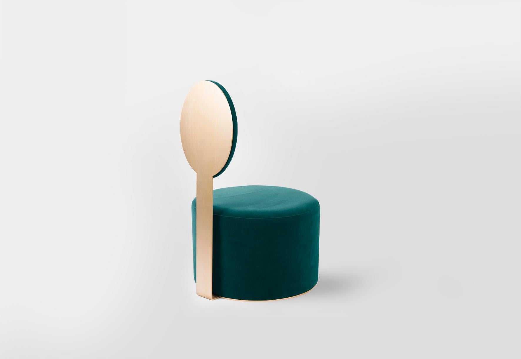 The Pop chair is a lounge chair imagined in its most simple form. Isolating the seat and the back and connecting them with a single metal piece. The clean profile is striking in its simplicity as well as allowing it to slip seamlessly into elegant