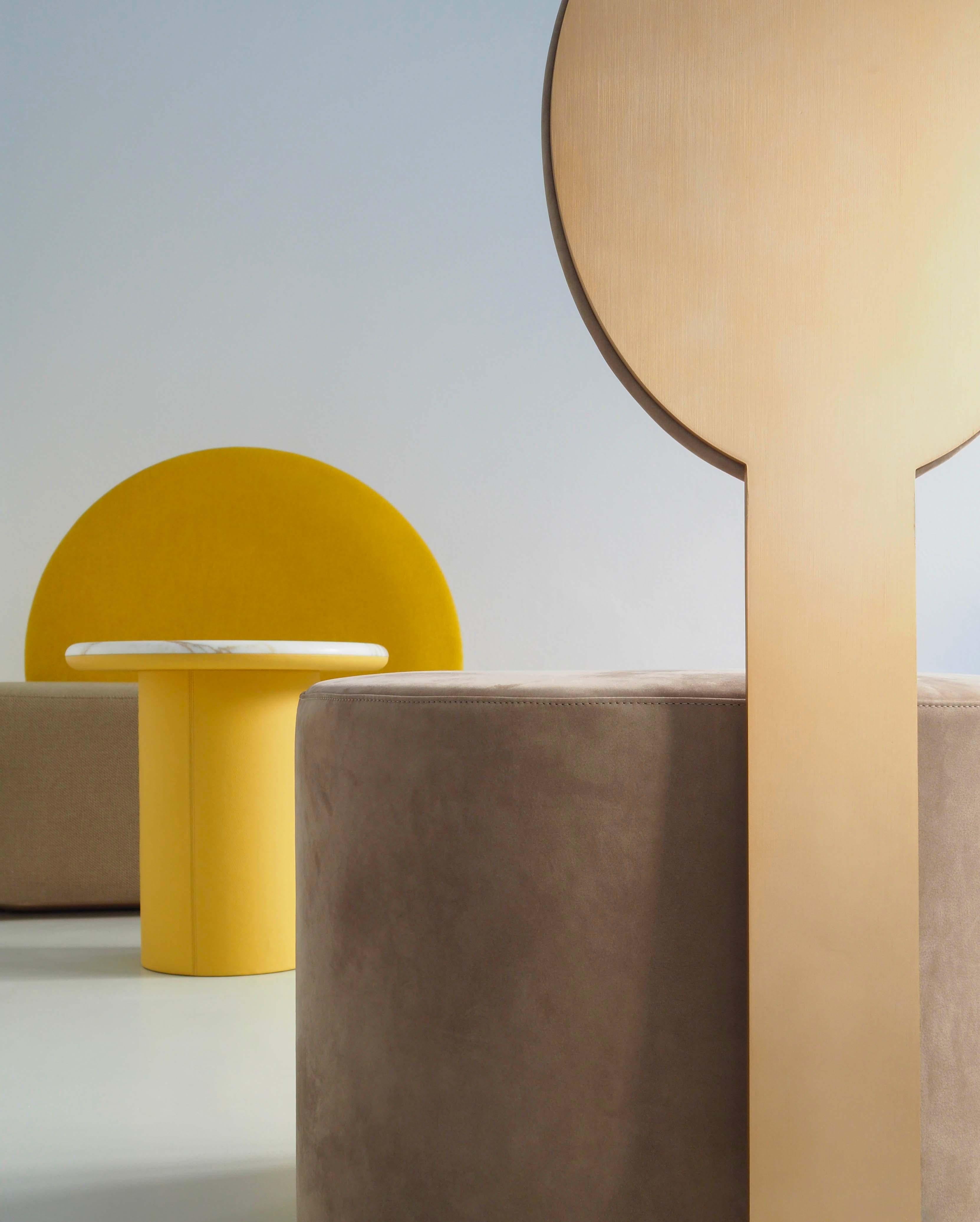 POP Contemporary Stuhl aus Stoff und Metall im Zustand „Neu“ im Angebot in London, GB