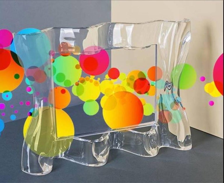 Italian Photo Frame in Clear Plexiglass, Freedom For Sale at 1stDibs