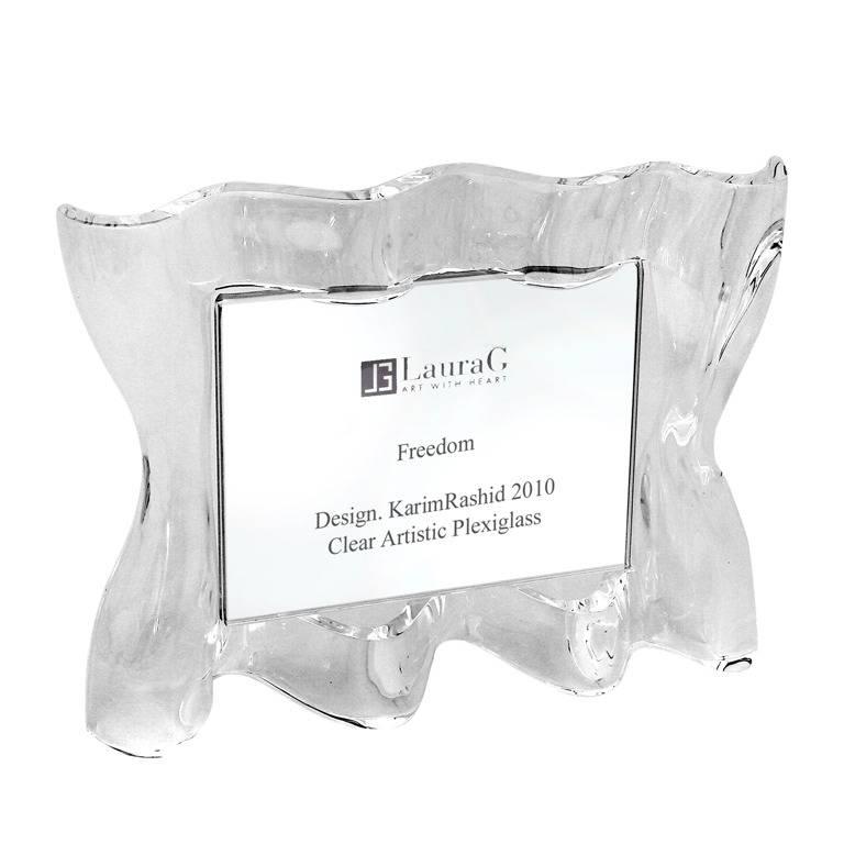 Italian Photo Frame in Clear Plexiglass, Freedom For Sale at 1stDibs