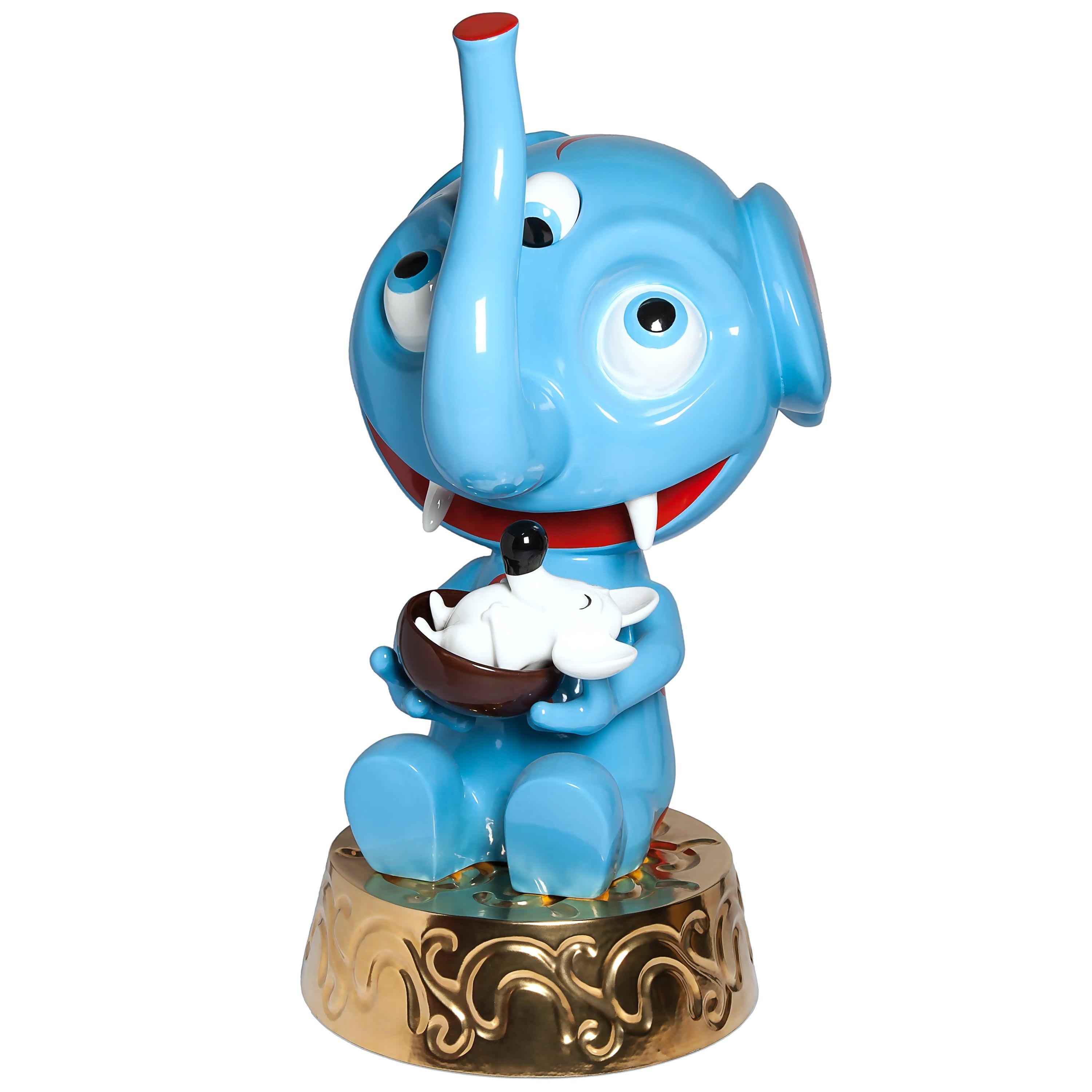 Pop Ganesh Ceramic Sculpture by Massimo Giacon for Superego Editions, Italy For Sale
